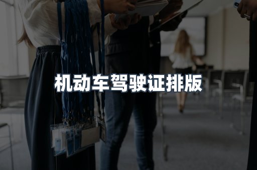 机动车驾驶证排版